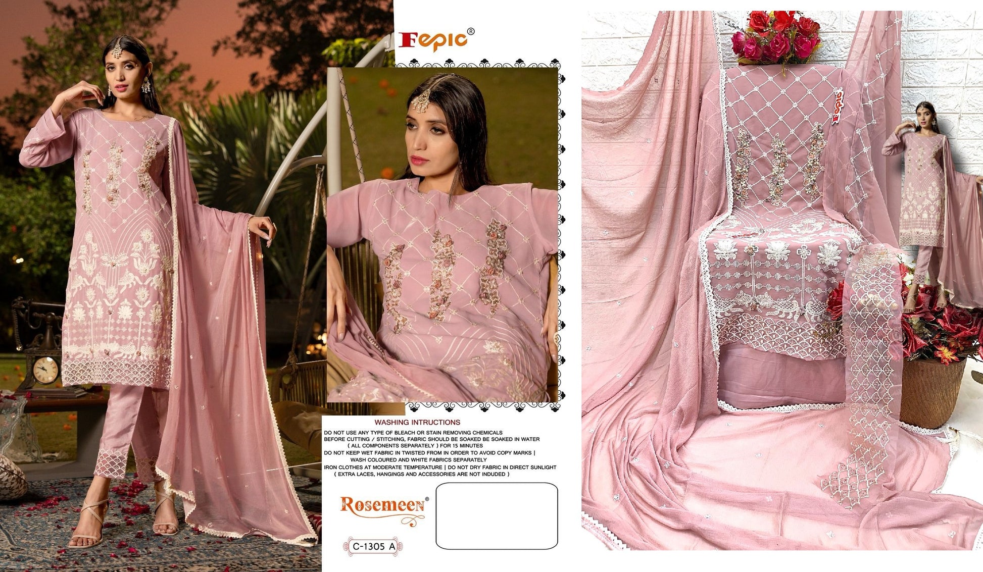 C-1305-A Fepic Pakistani Salwar Suits