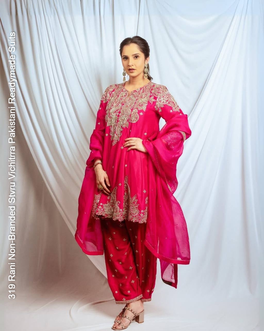 319 Rani Non-Branded Stvru Vichitrra Pakistani Readymade Suits