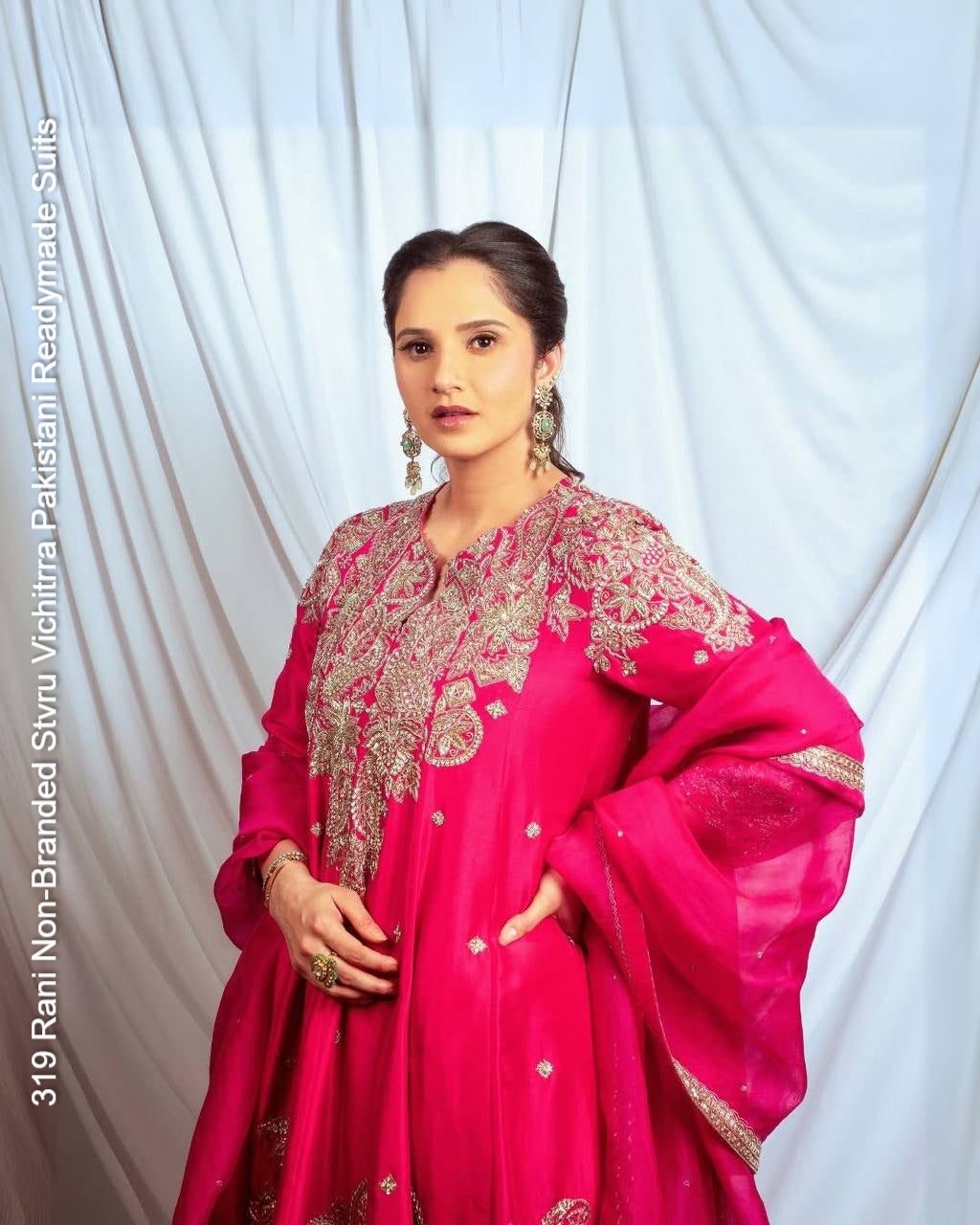 319 Rani Non-Branded Stvru Vichitrra Pakistani Readymade Suits