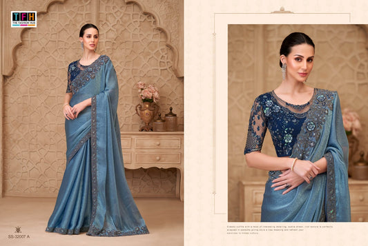 32007-A Silver Screen Tfh Georgette Sarees