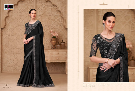 32007-D Silver Screen Tfh Georgette Sarees