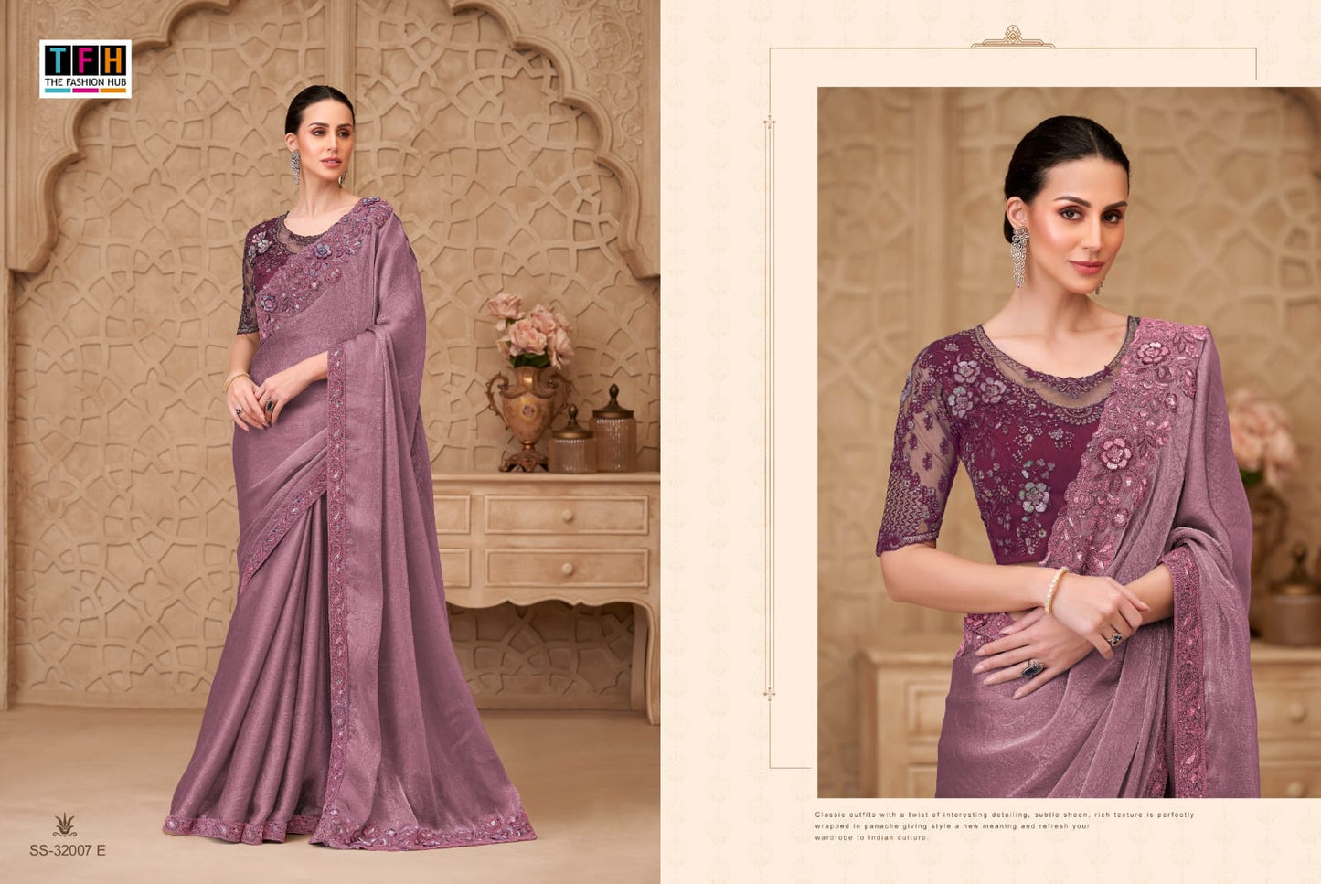 32007-E Silver Screen Tfh Georgette Sarees