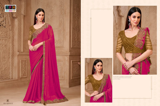 32015-D Silver Screen Tfh Georgette Sarees