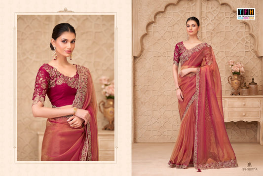 32017-A Silver Screen Tfh Georgette Sarees