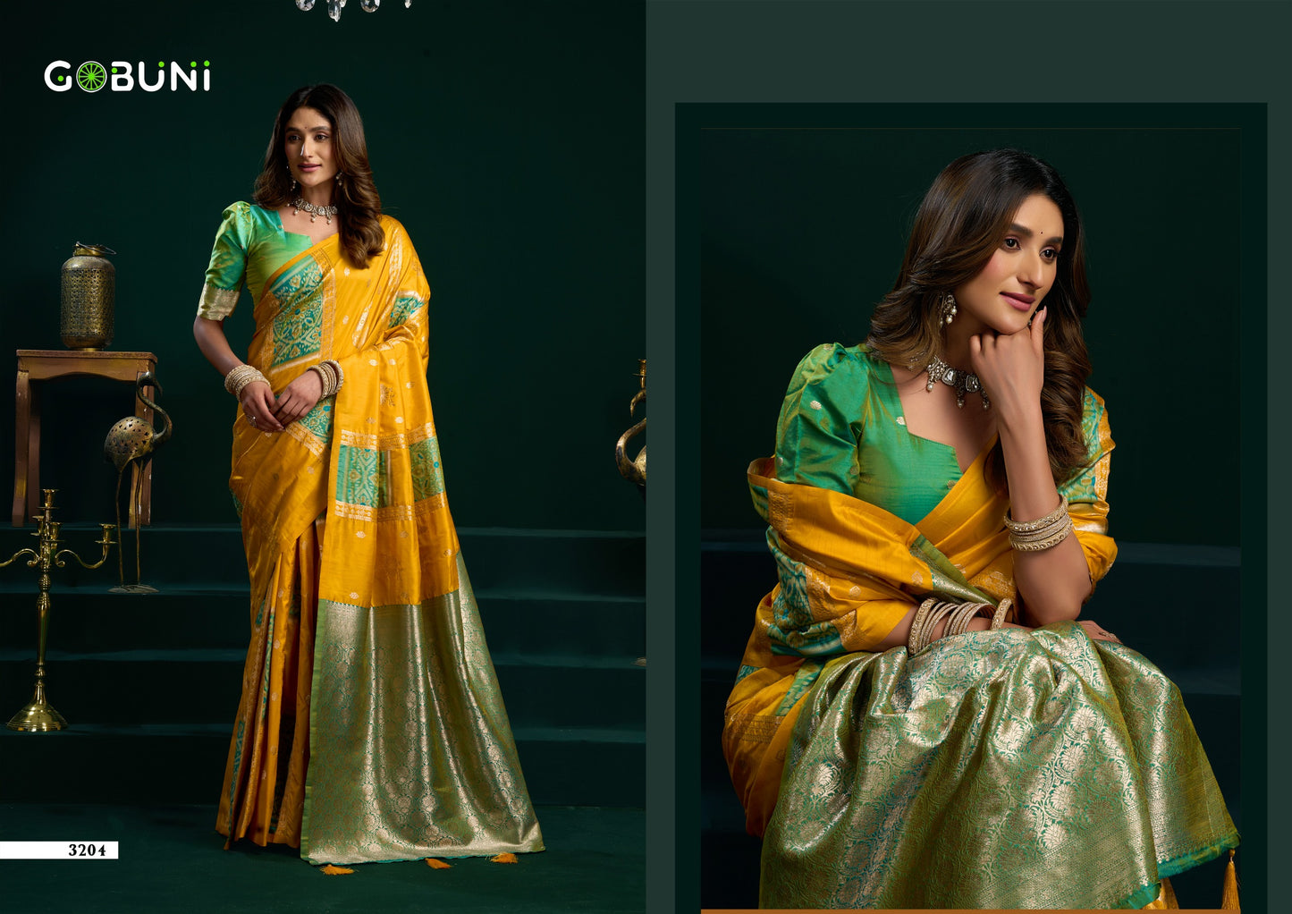 3204 Swara Gobuni Soft Silk Sarees
