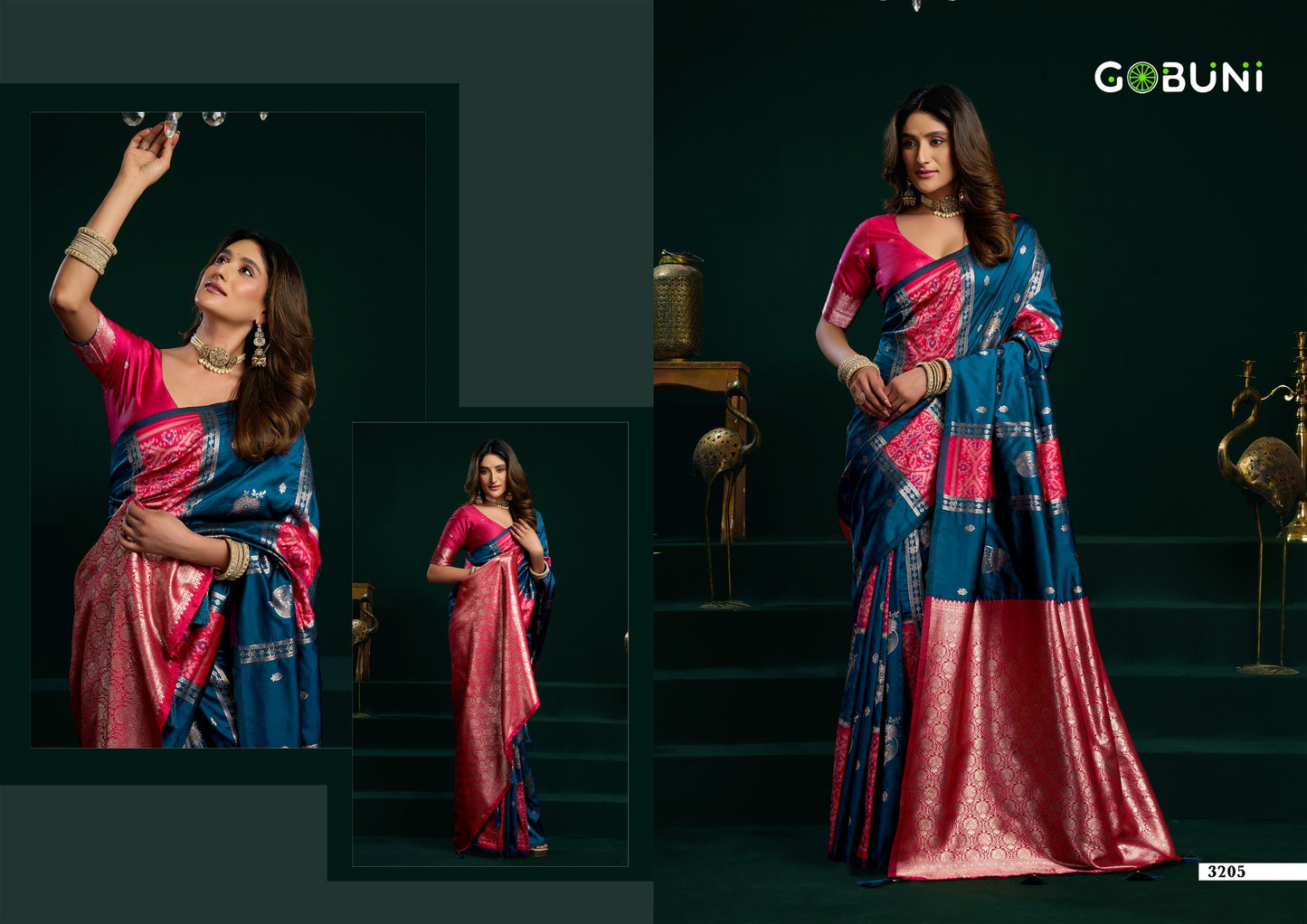 3205 Swara Gobuni Soft Silk Sarees