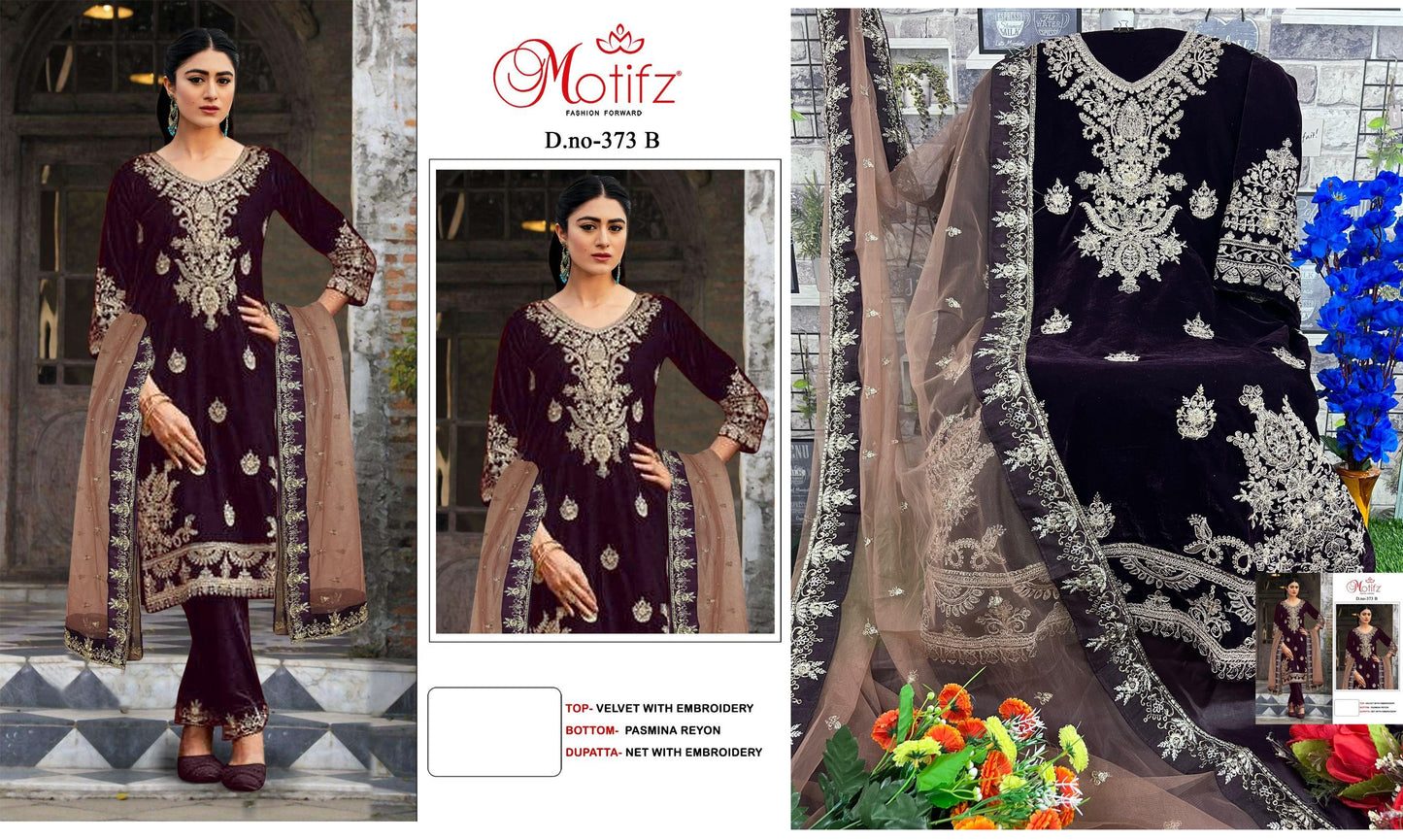 373B Motifz Pakistani Salwar Suits