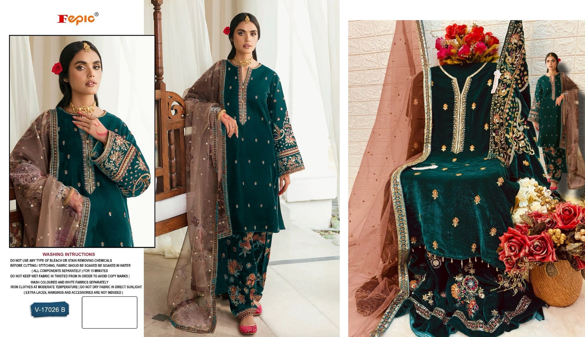 V-17026B Fepic Pakistani Salwar Suits