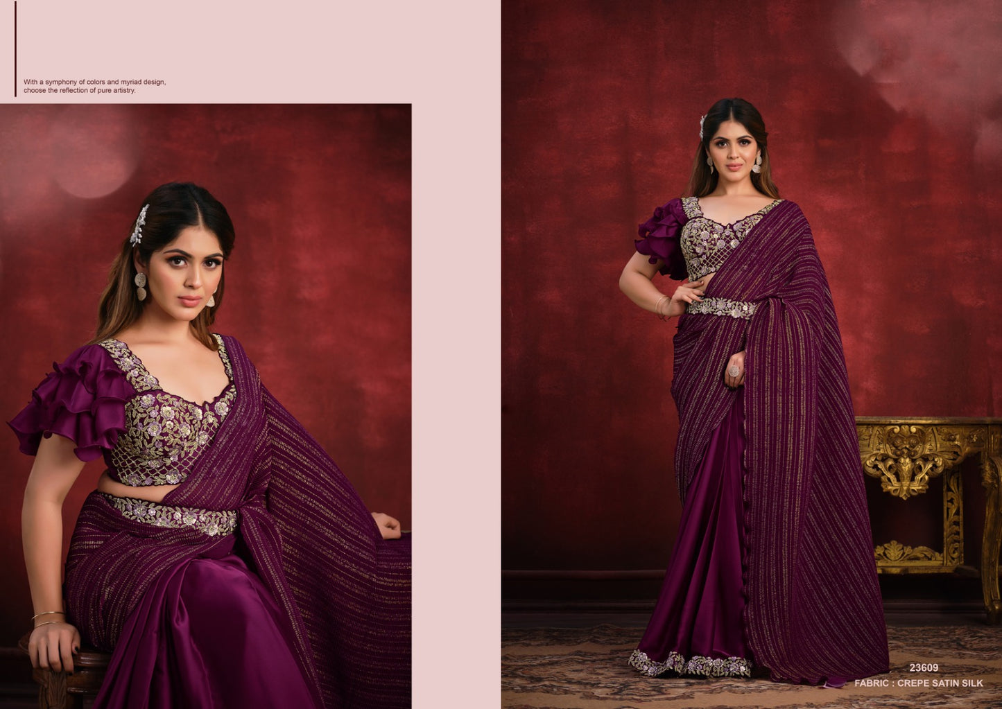 23609 Kimaya Mahotsav Ready To Wear Saree