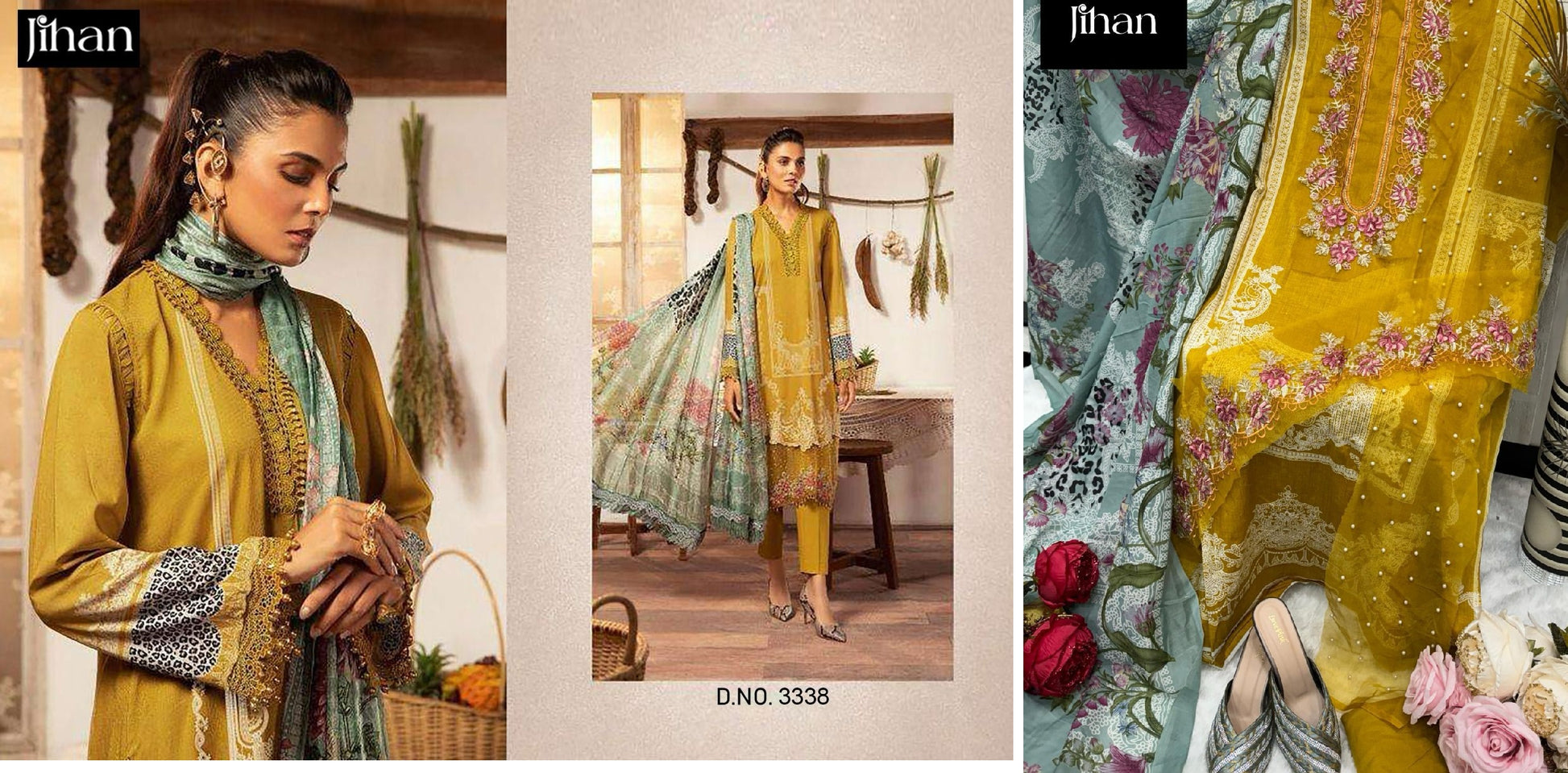 3338 Jihan Pakistani Salwar Suits
