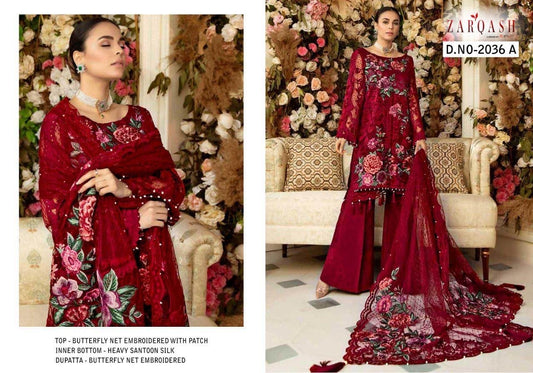 Z-2036A Zarqash Pakistani Salwar Suits