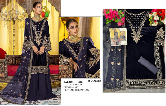 1058D Safa Creation Pakistani Salwar Suits