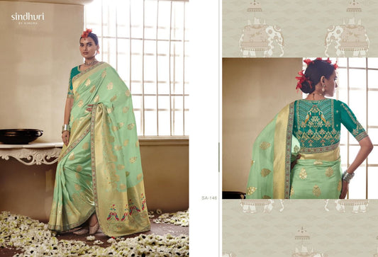146 Meenakari Sindhuri Sarees