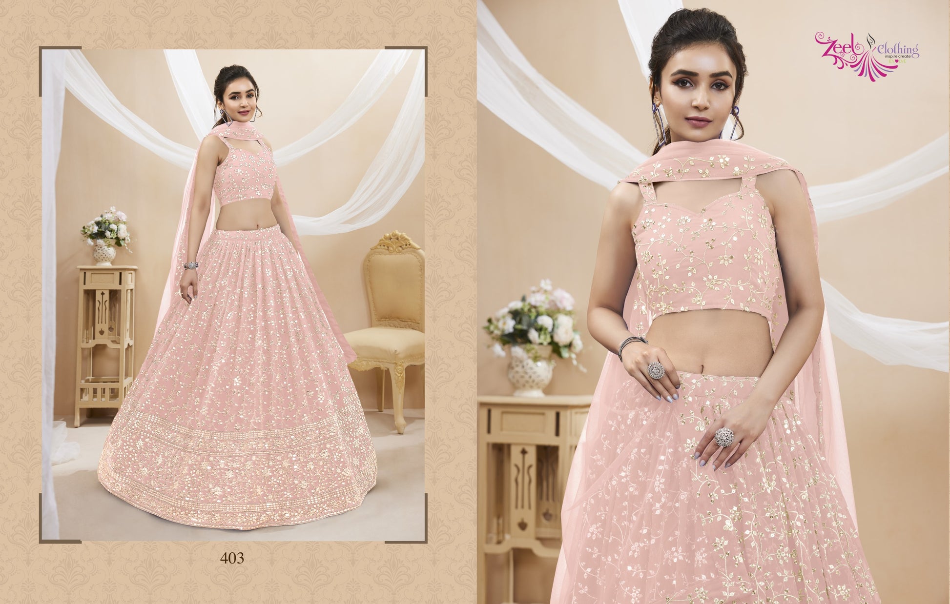 403 Ruhana Vol 1 Zeel Lehenga Choli