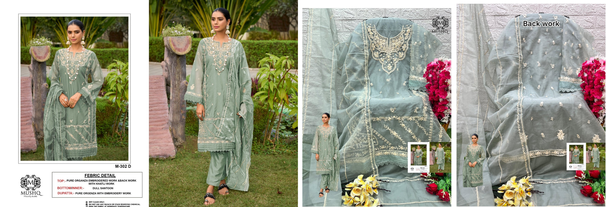 302D Mushq Pakistani Salwar Suits