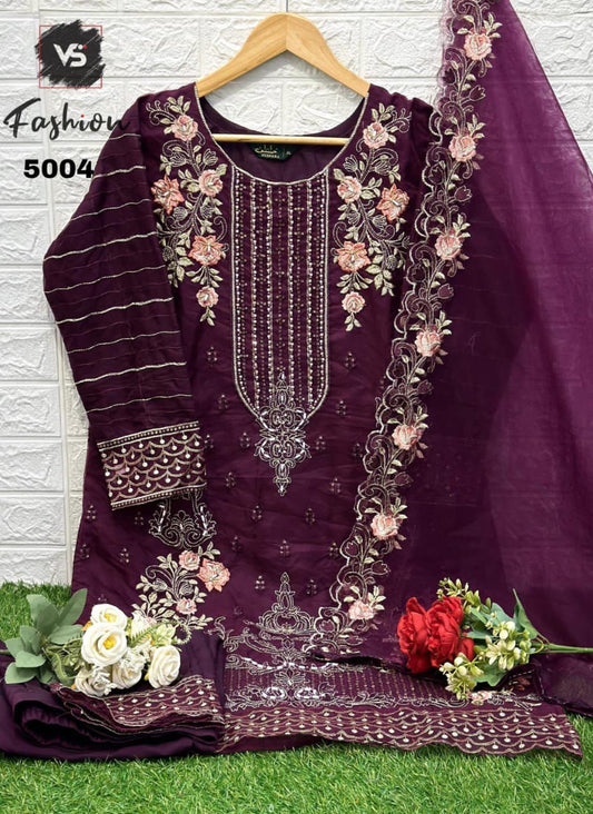5004 Wine Vs Fashion Pakistani Readymade Suits