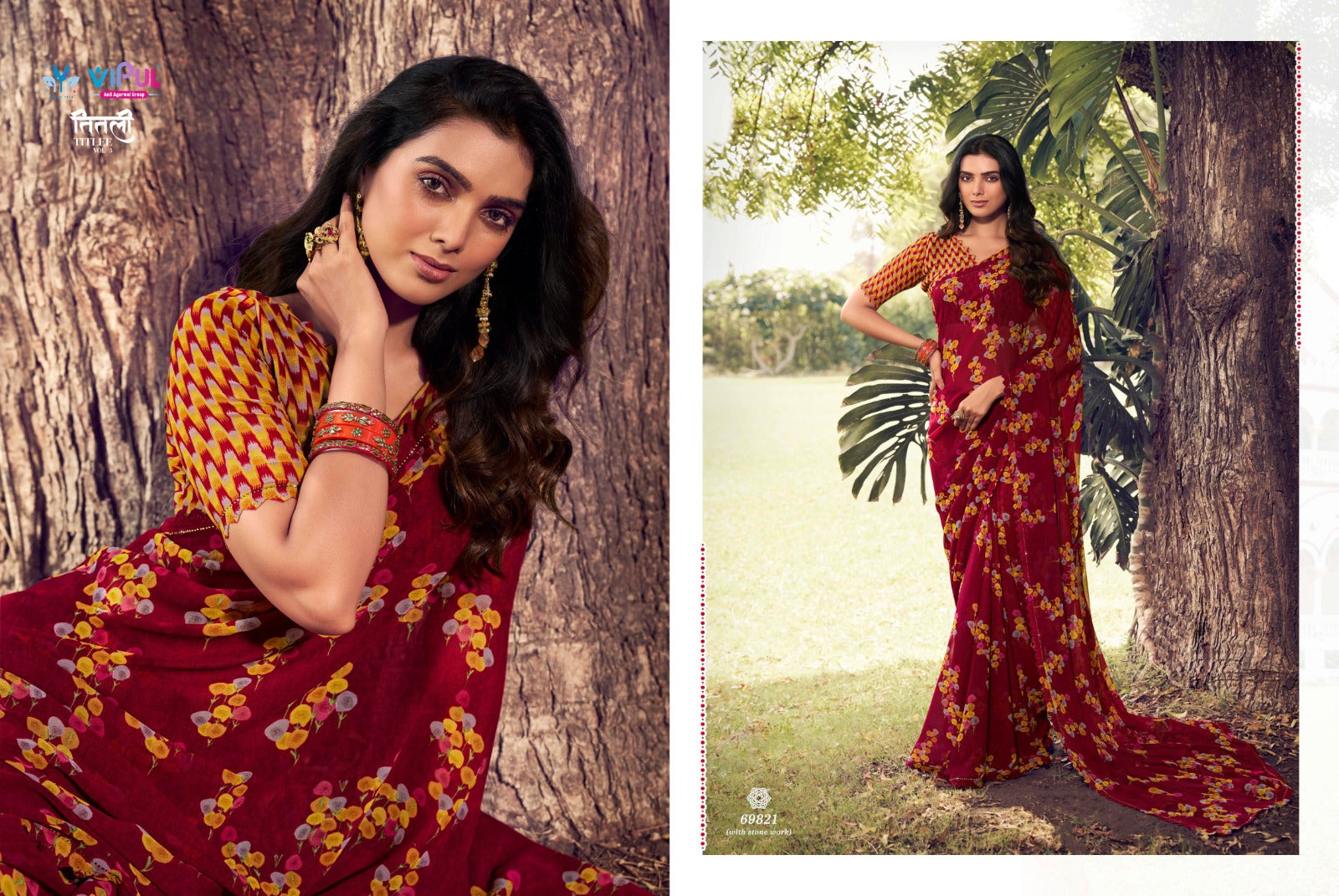 69821 Titlee Vol 3 Vipul Sarees