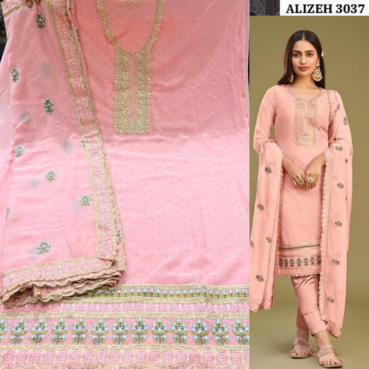 3037 Almora Vol 9 Alizeh Unstitched Suits