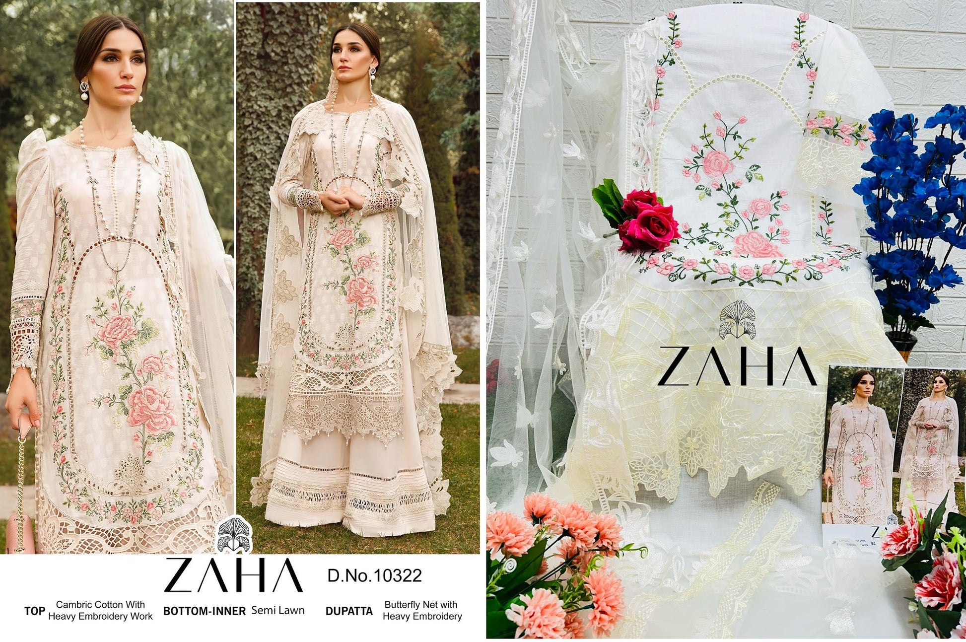 10322 Zaha Pakistani Salwar Suits