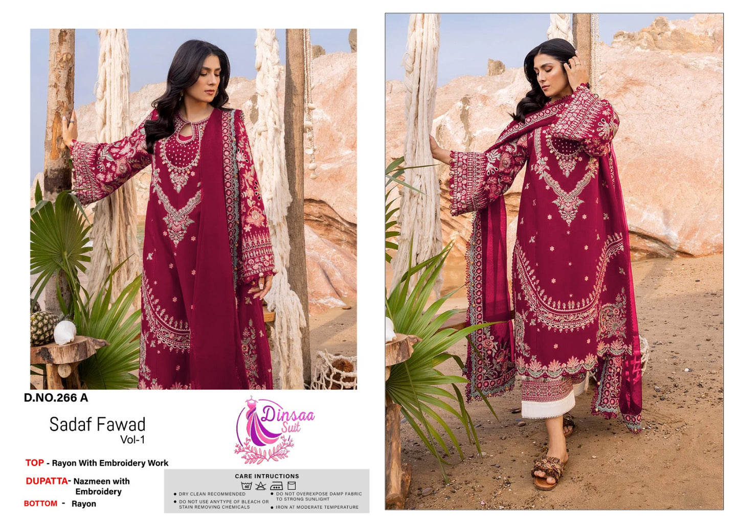 266A Sadaf Fawad Vol 1 Dinsaa Suit Pakistani Salwar Suits