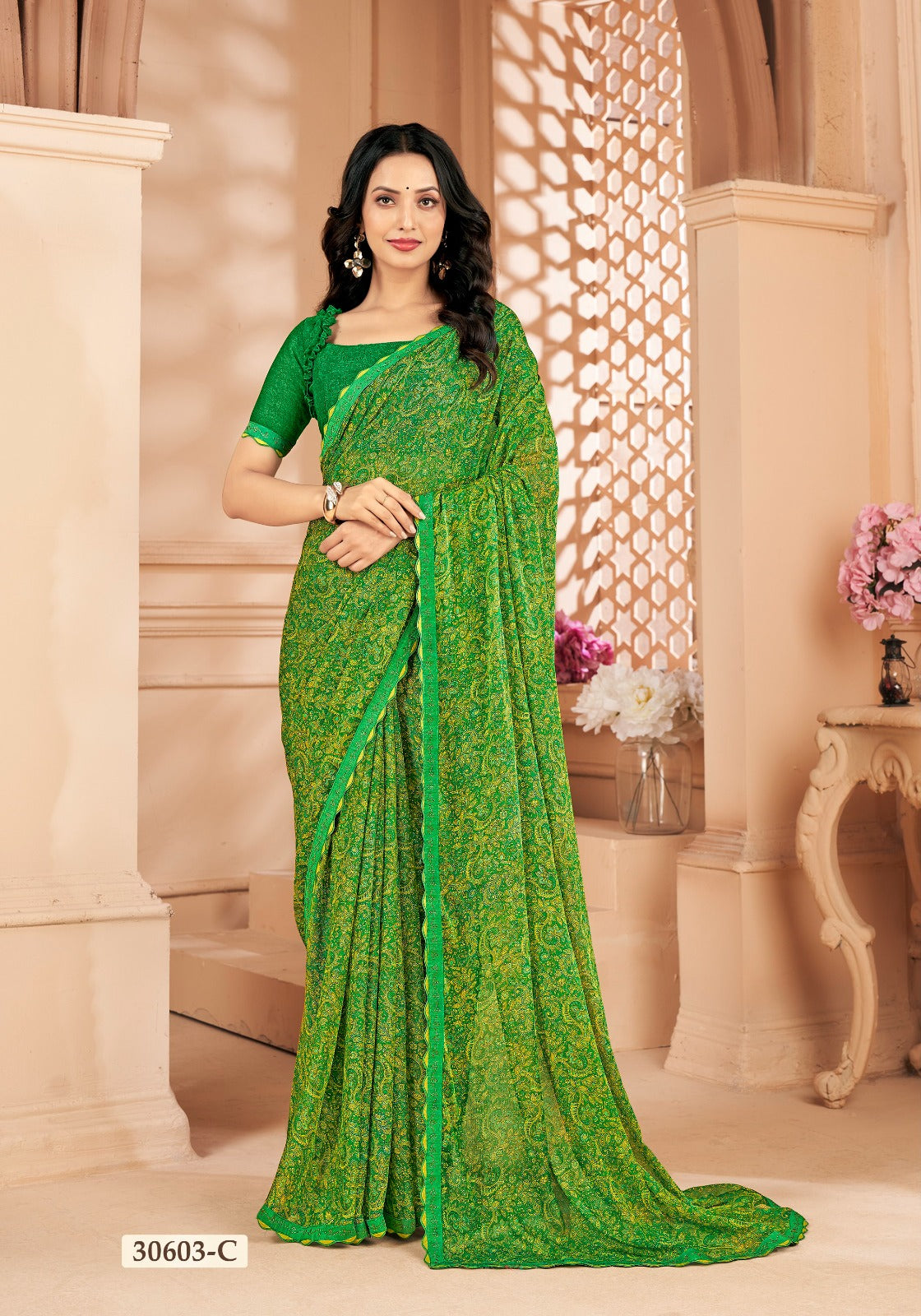30603C Vanilla Ruchi Sarees