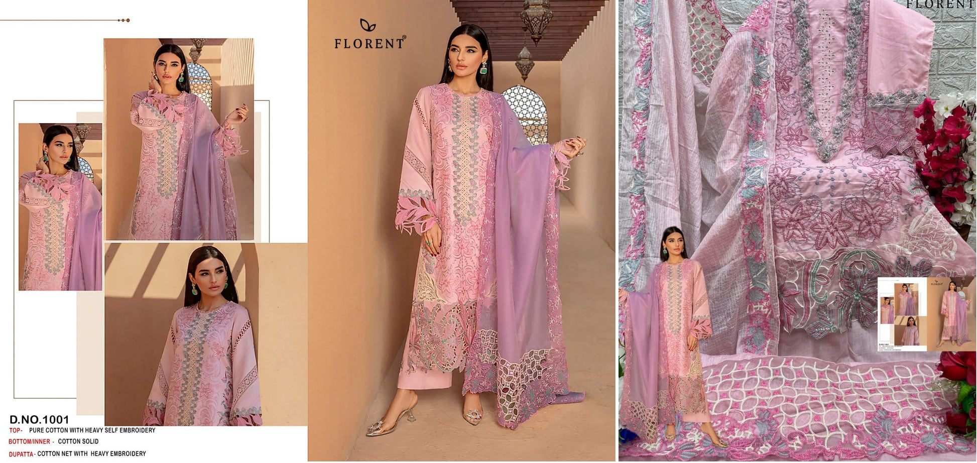 1001 Florent Pakistani Salwar Suits