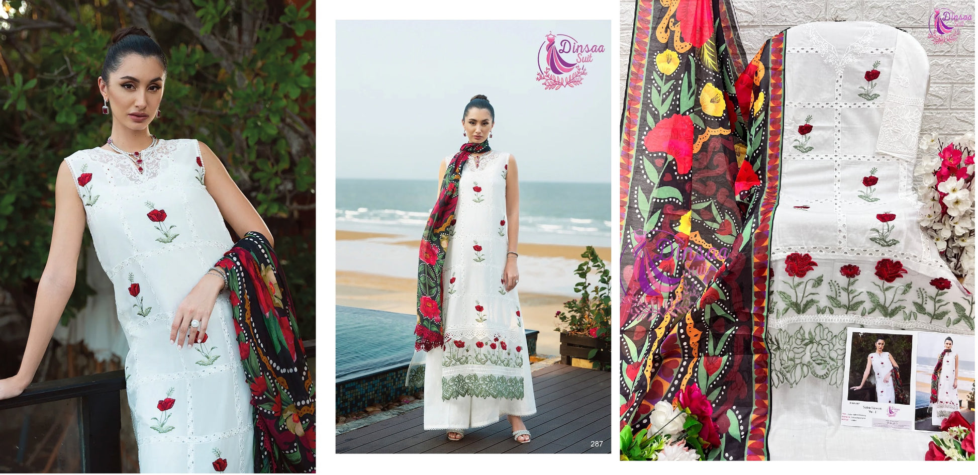 287 Saira Rizwan Vol 1 Dinsaa Suit Pakistani Salwar Suits