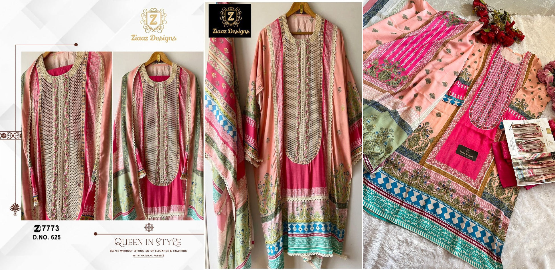 625 Ziaaz Designs Pakistani Salwar Suits