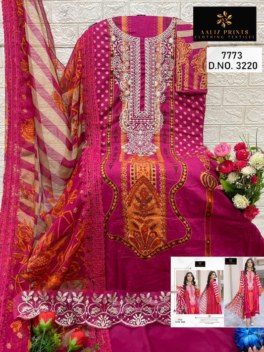 3220 Aaliz Print Embroidery Pakistani Salwar Suits