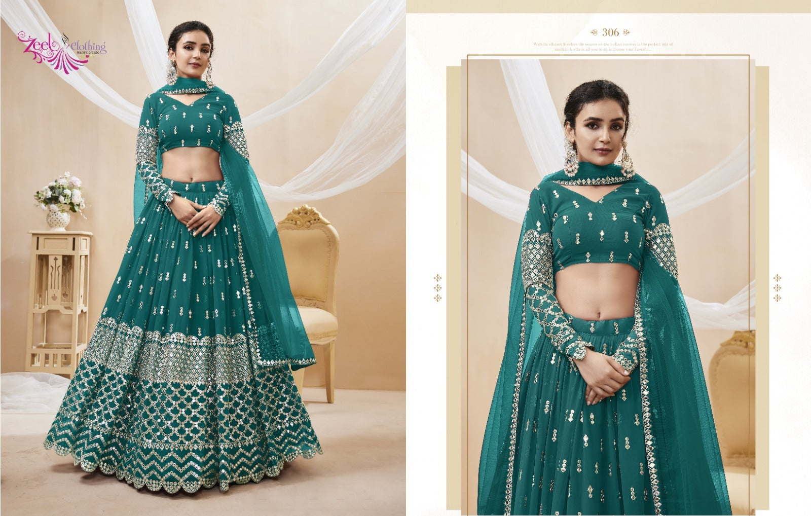 306 Expression Vol 1 Zeel Lehenga Choli