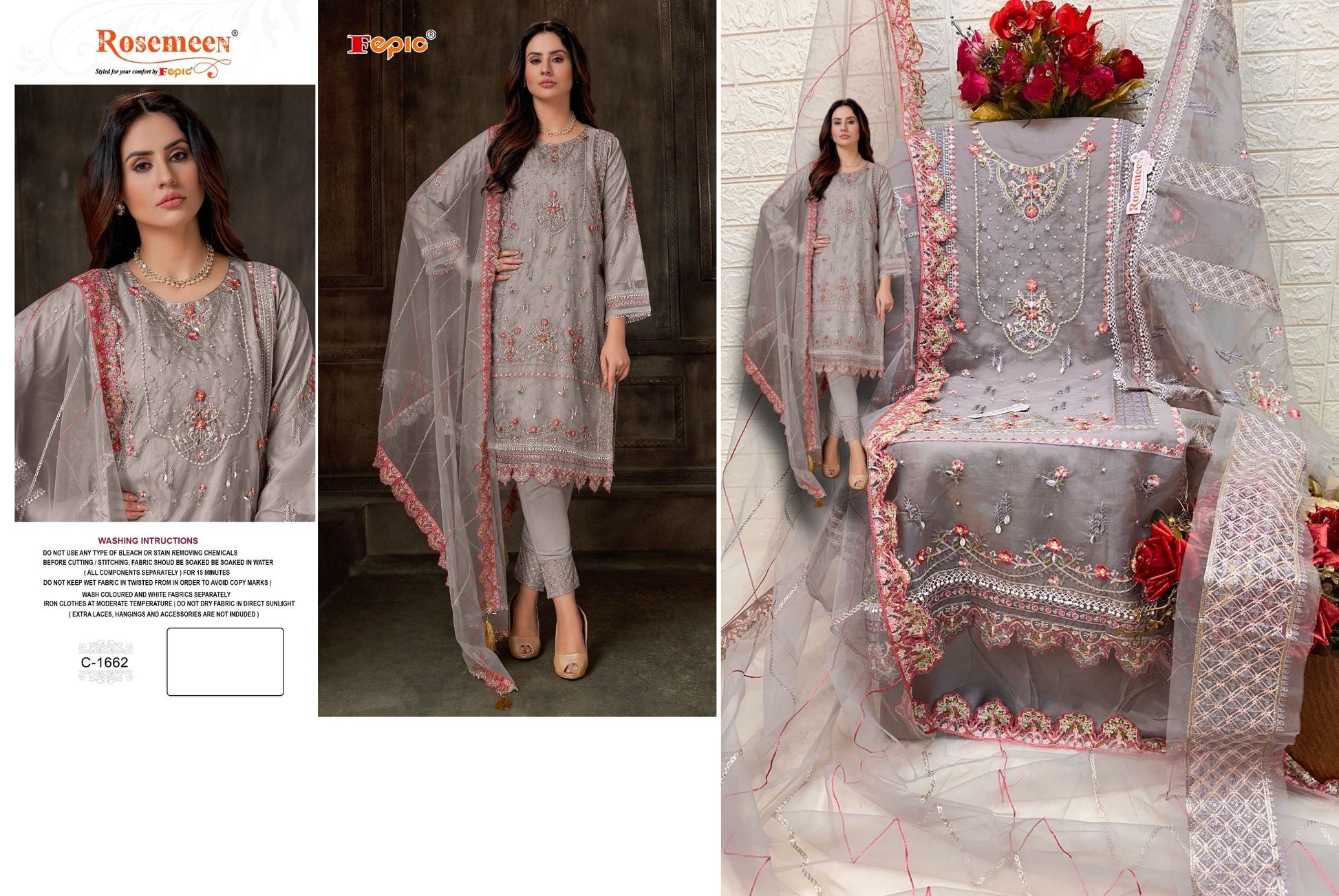 C-1662 Fepic Pakistani Salwar Suits