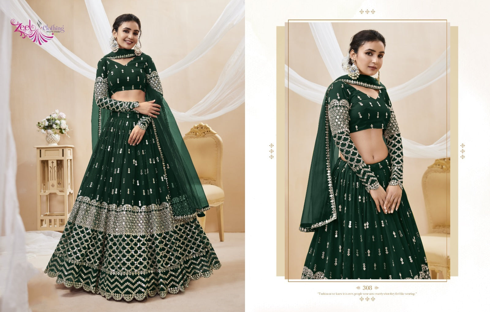 308 Expression Vol 1 Zeel Lehenga Choli