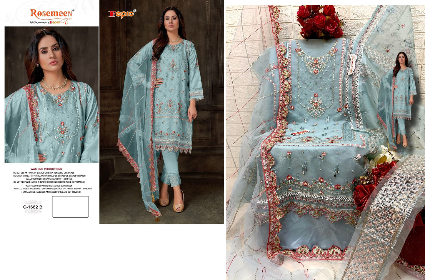 C-1662-B Fepic Pakistani Salwar Suits