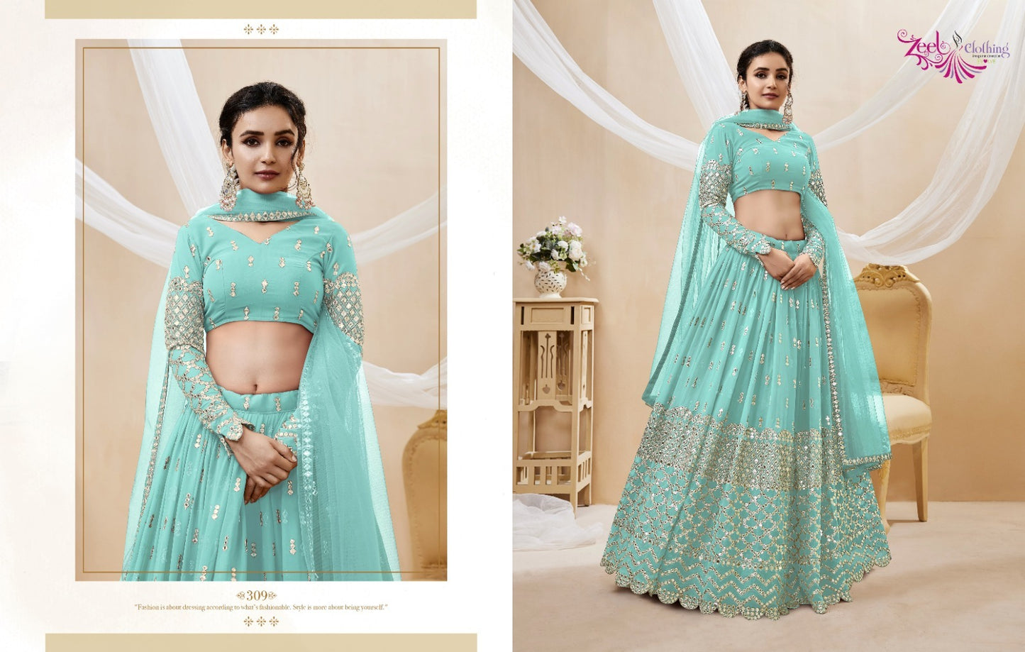 309 Expression Vol 1 Zeel Lehenga Choli