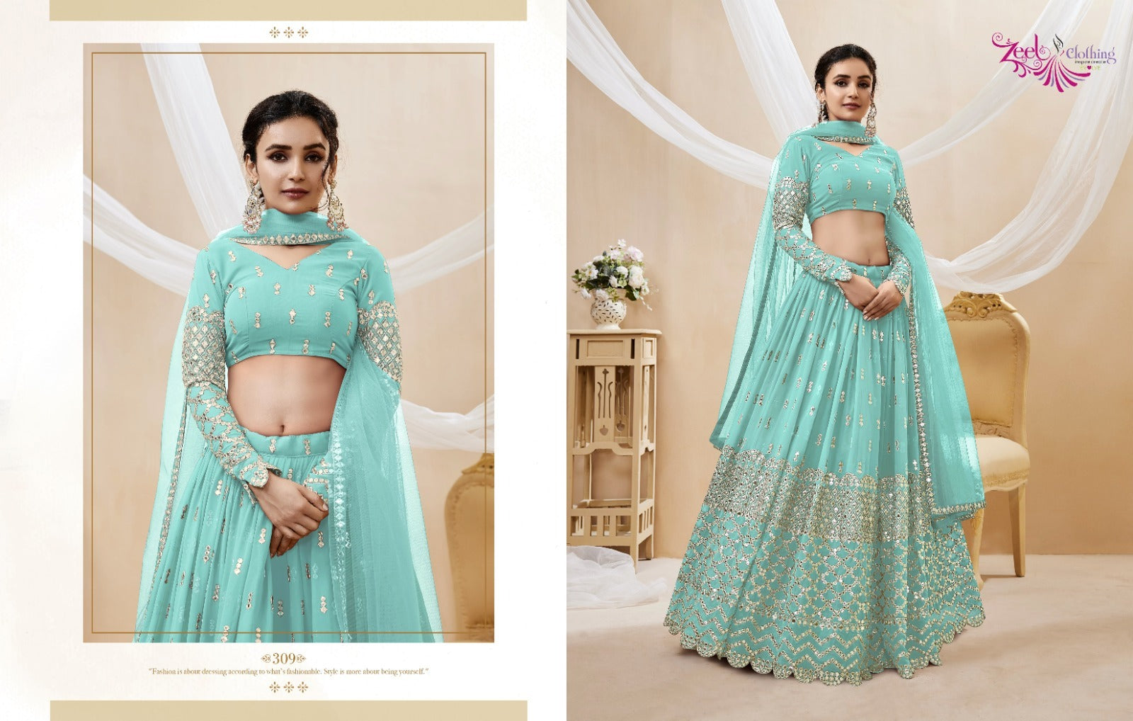 309 Expression Vol 1 Zeel Lehenga Choli