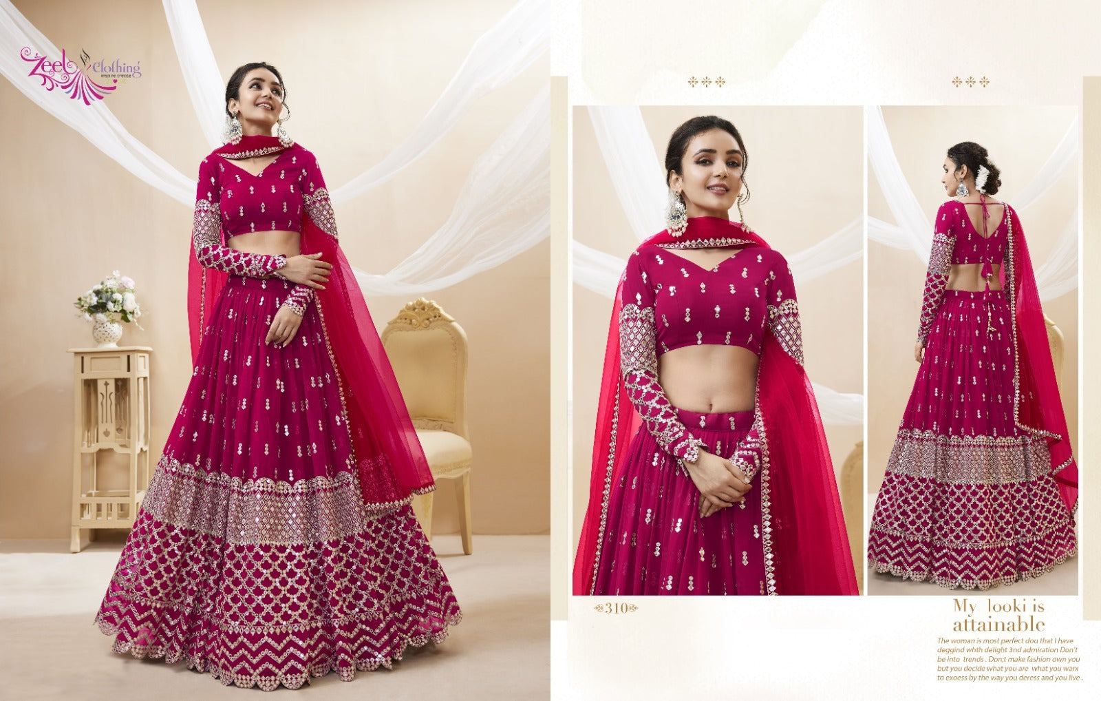 310 Expression Vol 1 Zeel Lehenga Choli