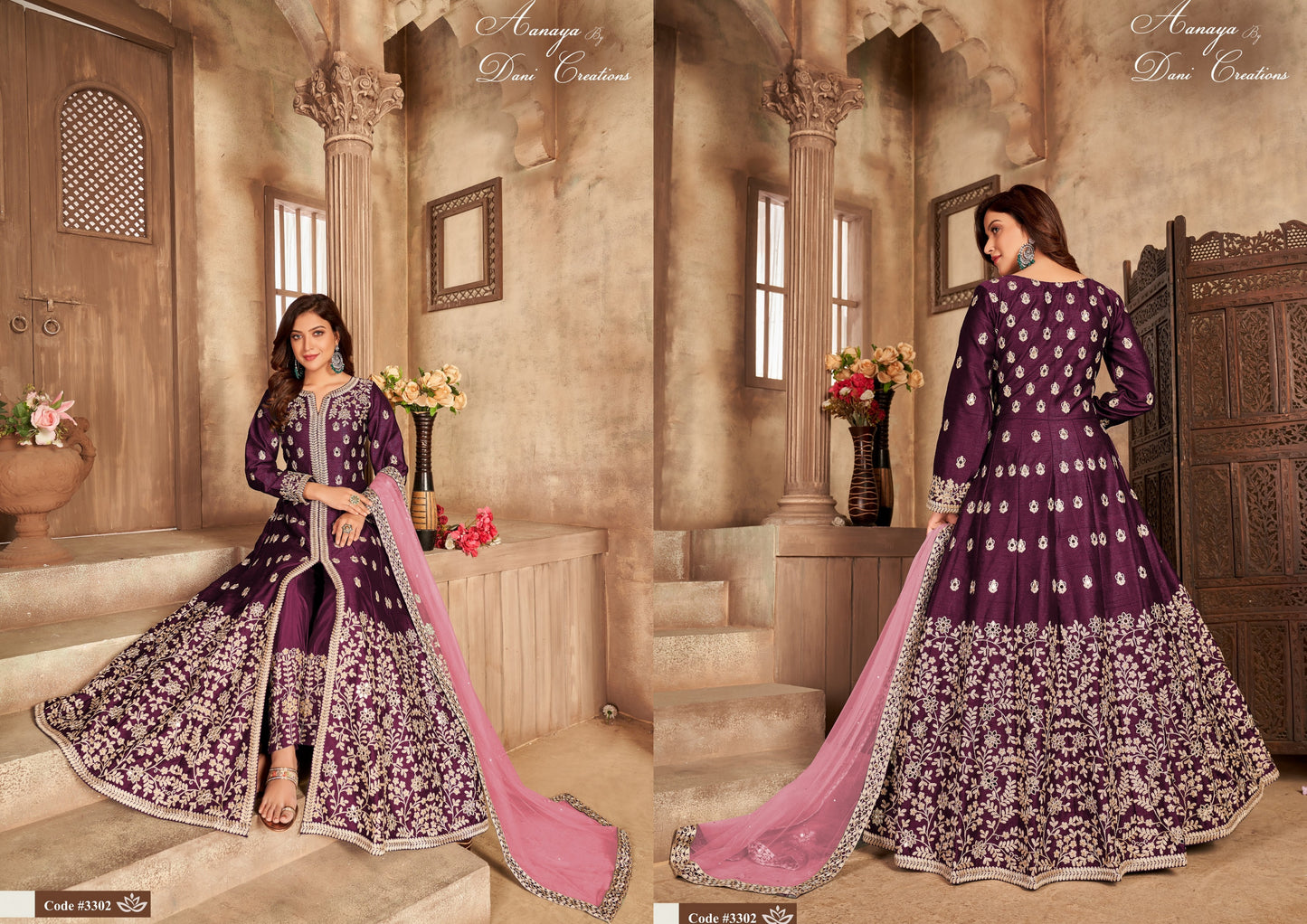 3302 Aanaya Vol 133 Dani Creation Art Silk Pakistani Salwar Suits