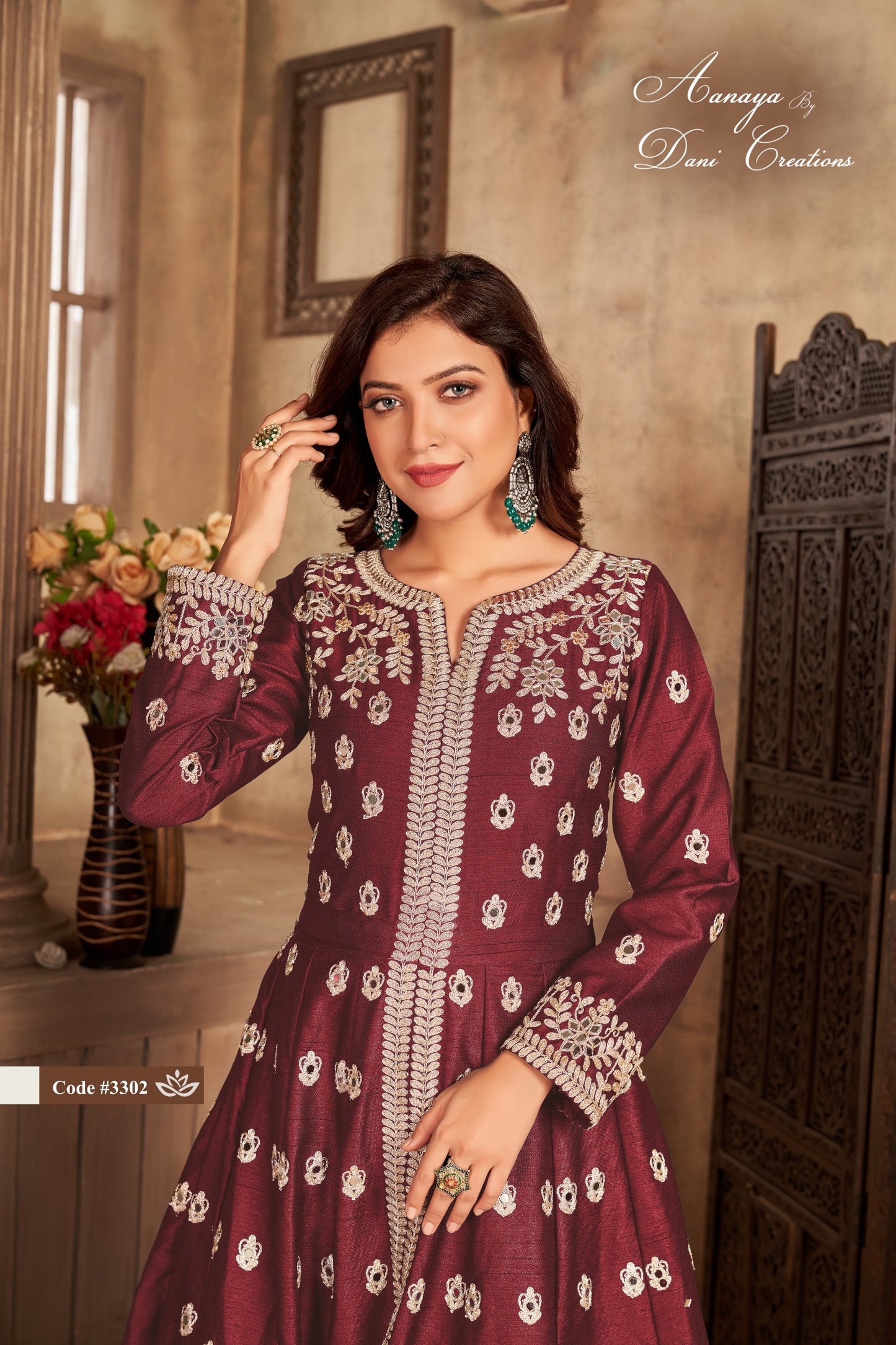 3304 Aanaya Vol 133 Dani Creation Art Silk Unstitched Suits