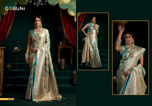 3304 Shreemati Gobuni Satin Silk Sarees