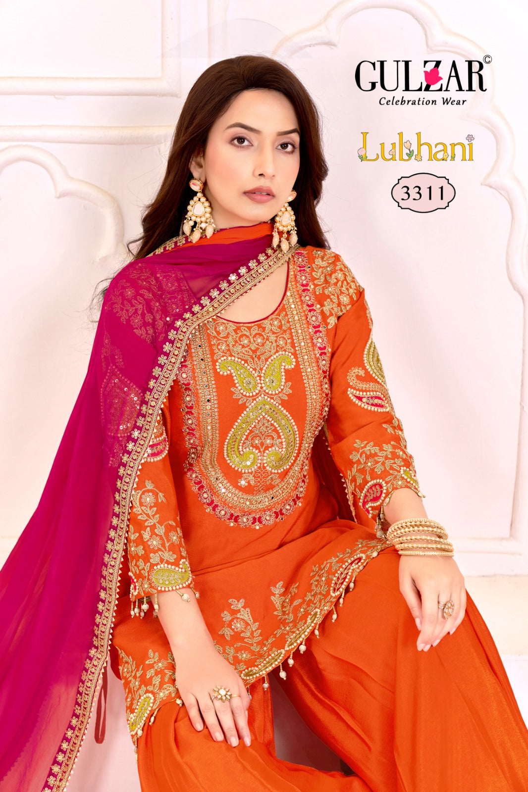 3311 Lubhani Gulzar Premium Chinon Readymade Suits
