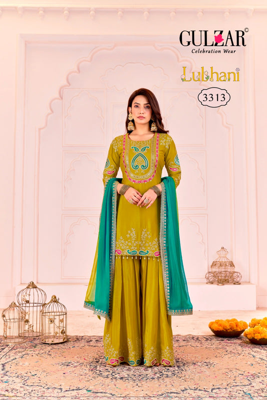 3313 Lubhani Gulzar Premium Chinon Readymade Suits