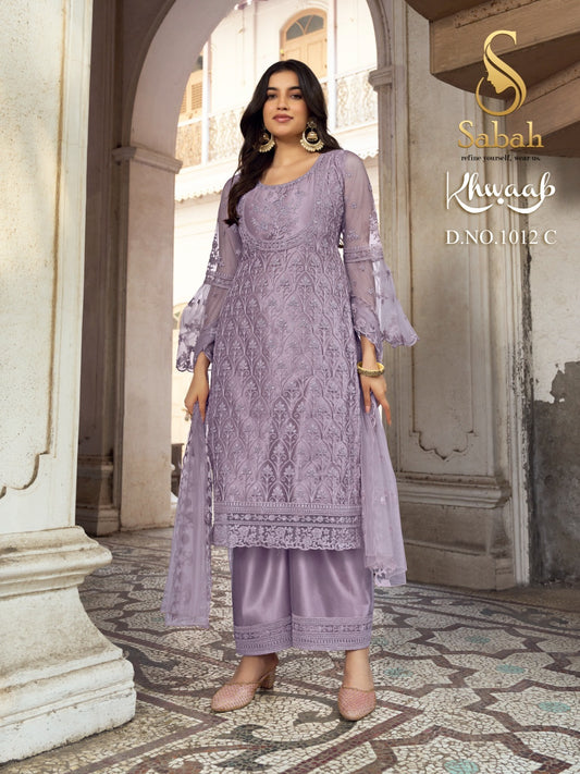 1012C Khwaab Sabah Unstitched Suits