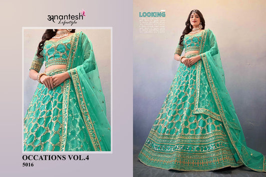 5016 Occations Vol 4 Anantesh Lehenga Choli
