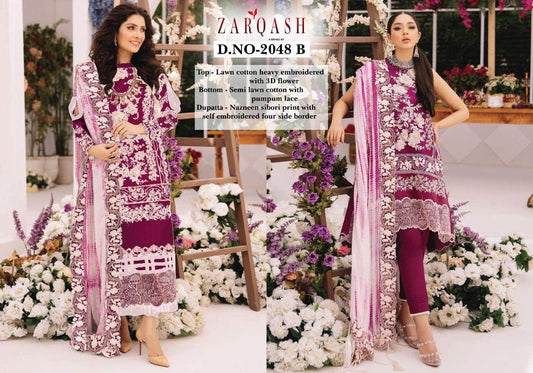 Z-2048B Zarqash Pakistani Salwar Suits