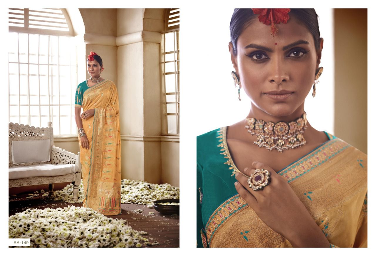 149 Meenakari Sindhuri Sarees