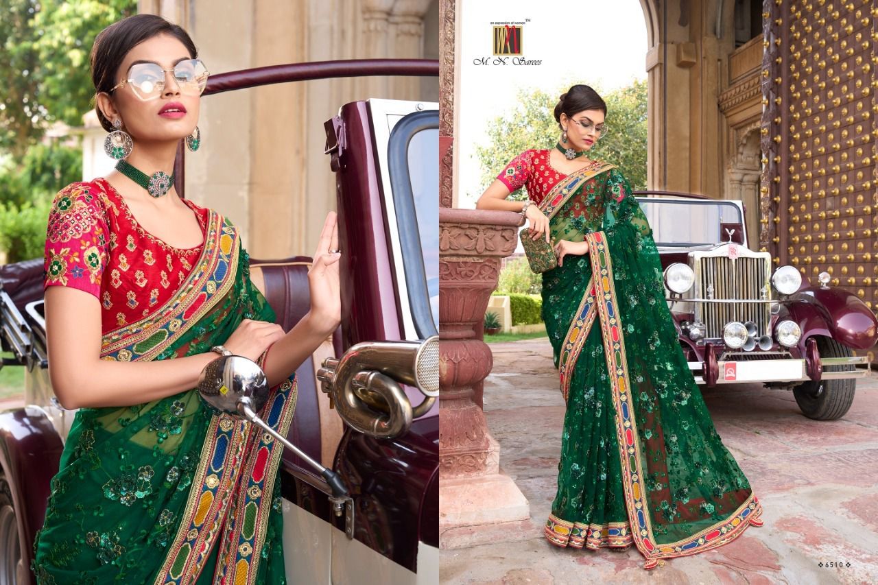 6510 Swarovski Vol 5 Mn Sarees