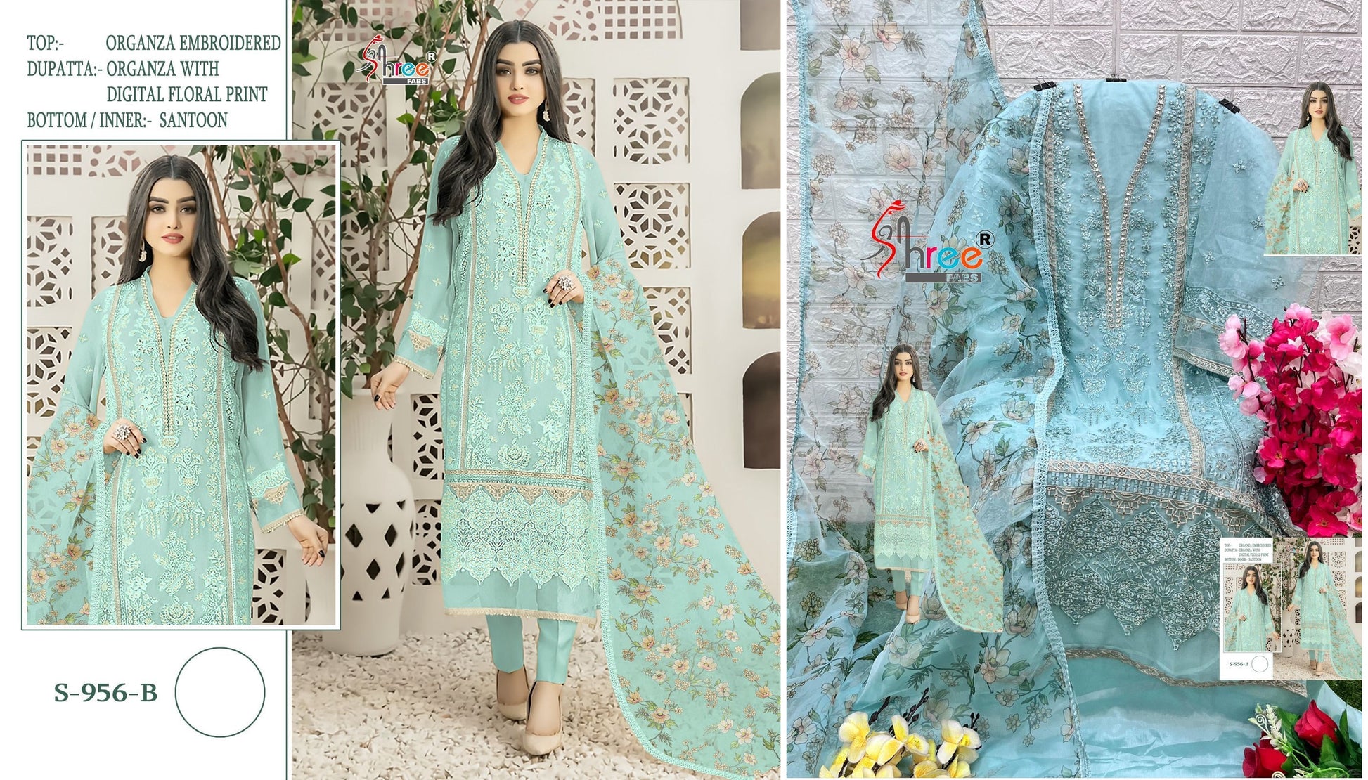 956B Shree Fabs Pakistani Salwar Suits