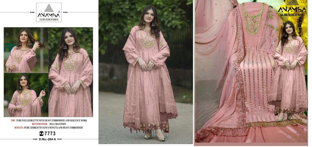 264A Anamsa Pakistani Salwar Suits