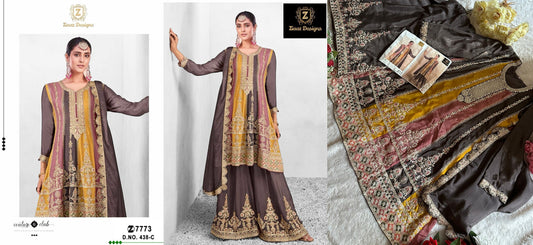 438C Ziaaz Designs Pakistani Readymade Suits