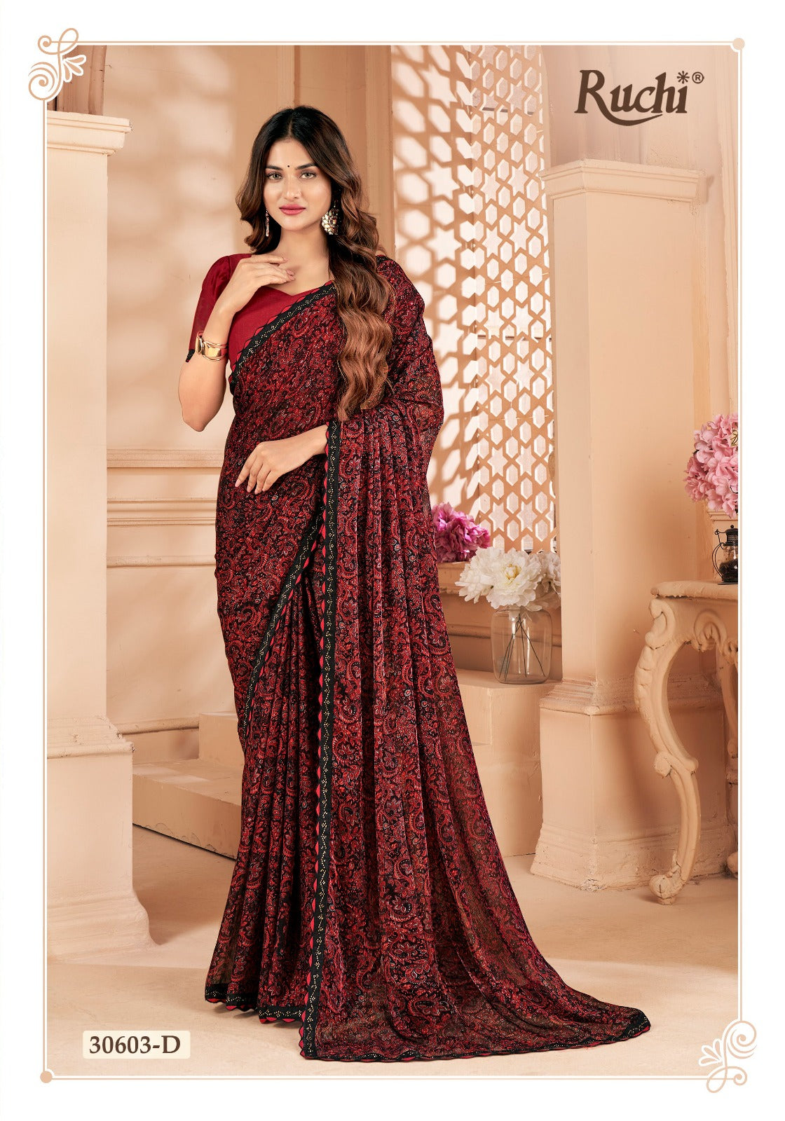 30603D Vanilla Ruchi Sarees